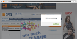 N24 Cross Site Scripting Nr.1 Screenshot der Cross Site Scripting Lücke