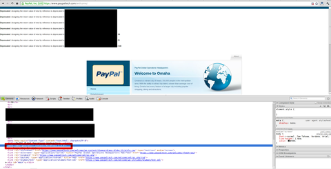 Screenshot der alten Wordpressinstallation bei Paypal