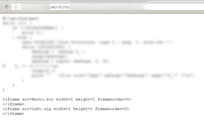 Bildschirmfoto eines Quelltextes einer Webseite mit Autodownload