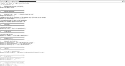 Screenshot 3 vom PHP-Quelltext der Sparkassenseite (Konfigurationsdatei) Ein Screenshot PHP-Codes der Sparkasse (Konfigurationsdatei)