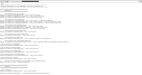 Screenshot 4 vom PHP-Quelltext der Sparkassenseite (Konfigurationsparameter) Ein Screenshot des PHP-Codes (Konfigurationsparameter)