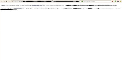 Eine Full Path Disclosure auf teletrust.de Ein Screenshot einer Full Path Disclosure auf teletrust.de